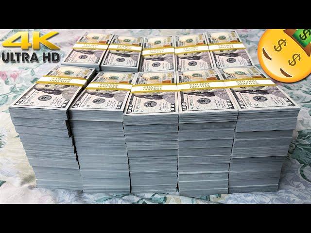 This Is What 1 Million in Cash Looks Like (4K) | Attract Abundance of Money Prosperity Luck & Wealth