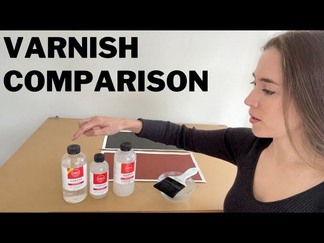 Gloss Varnish vs Satin Varnish vs Matte Varnish #varnish #varnishing #oilpainting