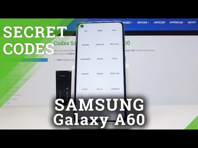 Secret Codes of Samsung Galaxy A60 - Open Testing Menu / Device Info