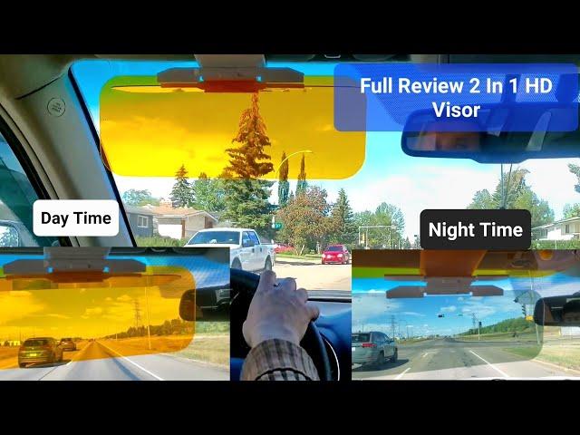 Full Review HD 2 In 1 Car Visor, How To Install And Use It, Day And Night HD Visor