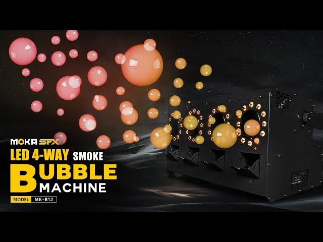 MOKA SFX MK-B12 LED 4 Way Smoke Bubble Machine | Fog Bubbles For Wedding Party Stage Event