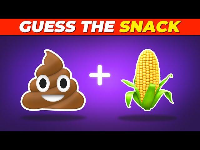 Guess The SNACK by Emoji?  l Quiz Beach ️