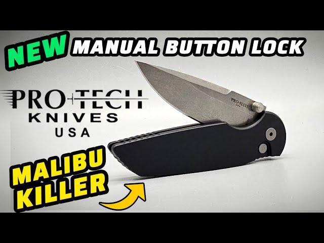 NEW Manual Protech Knives TR3 INTEGRITY Button Lock