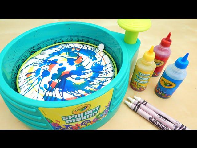 Crayola Spin Art Maker DIY Toy Primary Colors Toy Reviews For You