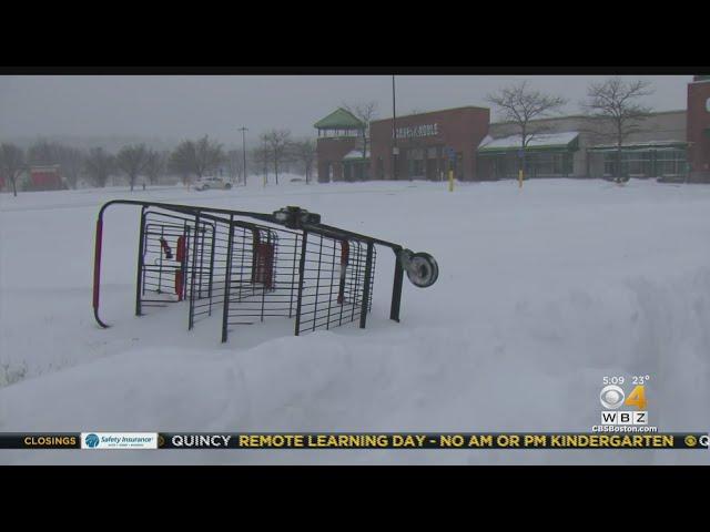 'Everyone's Just Spinning Their Wheels': Natick, Framingham Drivers Cope With Snow