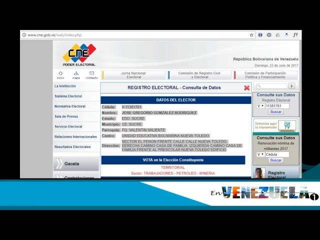 30 cédulas inscritas en el CNE de #LaMaldiciónChavista pertenecen a una misma persona