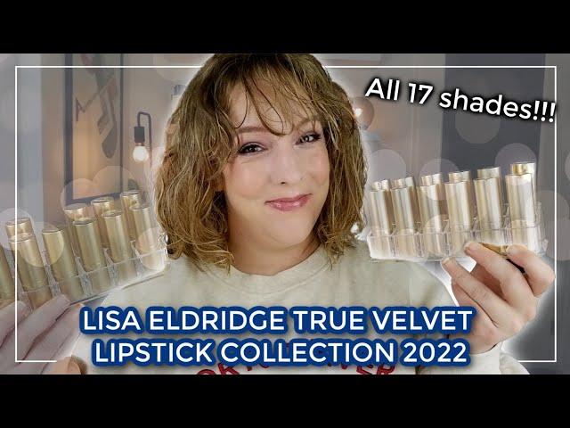 LISA ELDRIDGE TRUE VELVET LIPSTICKS 2022 // Reviewing & swatching all 17 shades on fair skin!