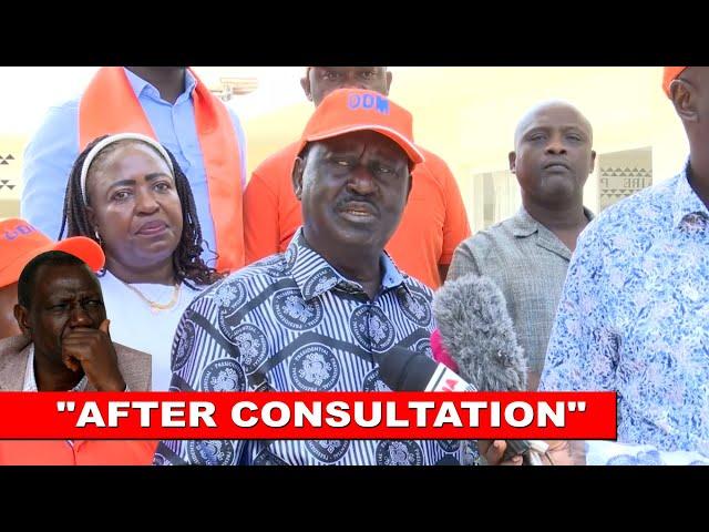 Raila Odinga delivers another announcement in Kilifi after consultation with ODM leaders!