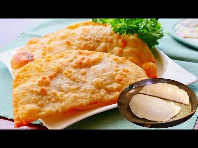 Чебуреки Один из САМЫХ ВКУСНЫХ РЕЦЕПТОВ!!!  Пузырчатые и хрустящие.