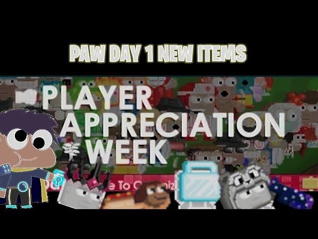 GROWTOPIA PAW DAY 1 NEW ITEMS!!!