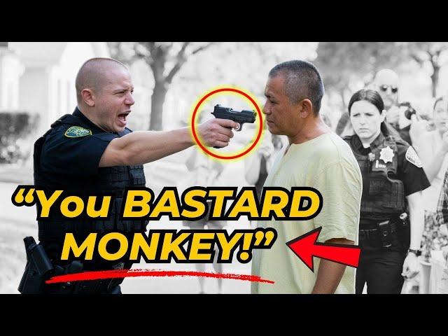 RACIST Cop Points a Gun at a Filipino Father, Regrets It When His High-Ranking Officer Wife Arrives