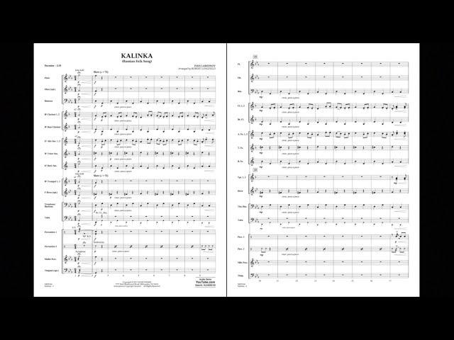 Kalinka (Russian Folk Song) by Ivan Larianov/arr. Robert Longfield