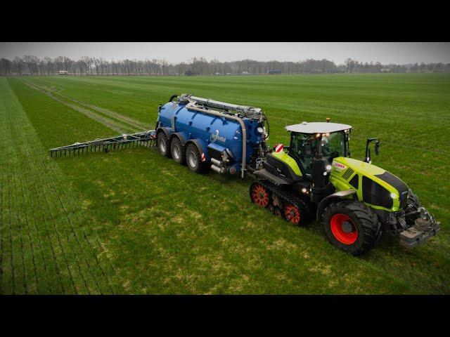 Gülle fahren 2024 mit Claas Axion 960 Terra Trac und Kumm Fass vom LU Markus Holtgers/ Fendt/ MAN