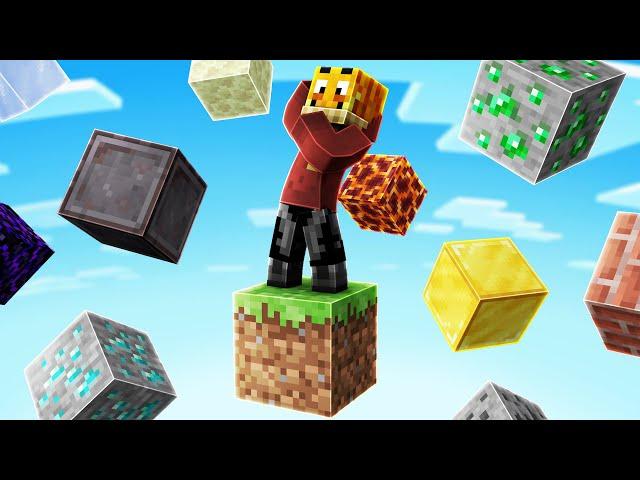 Minecraft ONE BLOCK, aber es regnet Blöcke