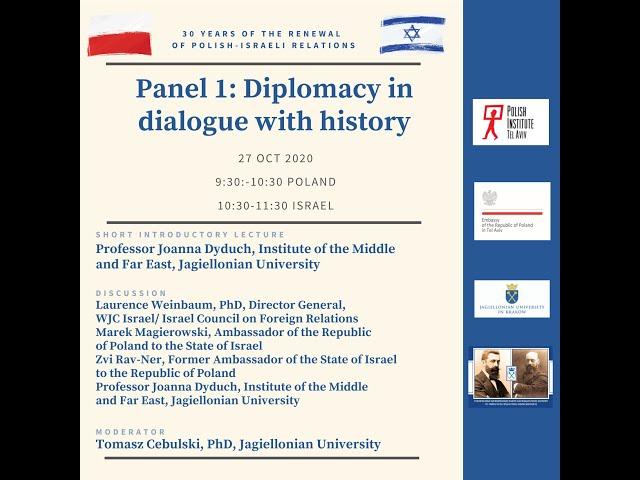 Virtual Conference - PANEL 1 - 30 years of the renewal of Polish-Israeli relations