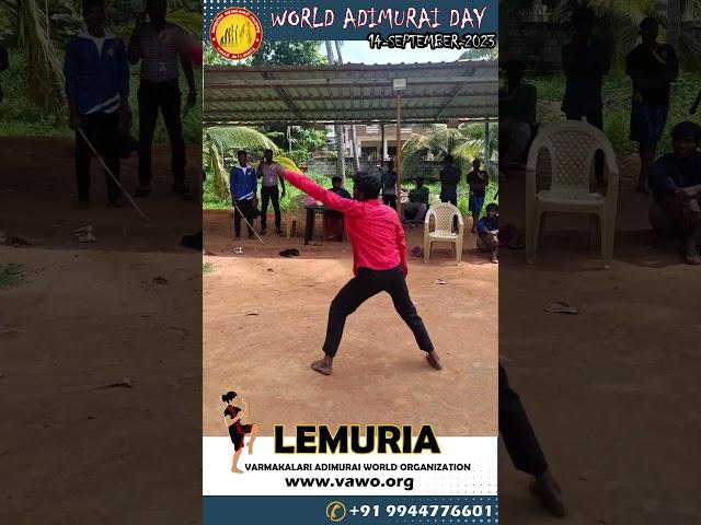 World Adimurai Day / 14 September / Lemuria Varmakalari Adimurai #adimurai #lemuria #silambam