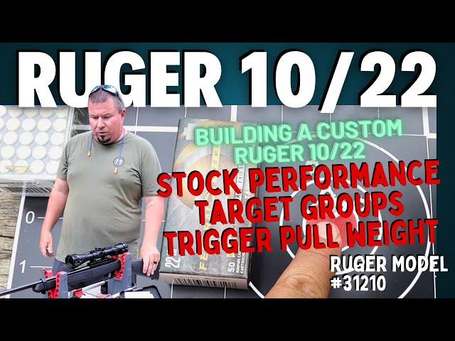 Ruger 10/22 Custom Build | Stock Ruger 10/22 Performance ► Target Groups and Trigger Pull Weight!