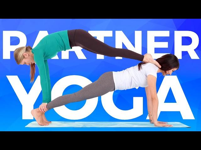 10 minute Partner Yoga Poses for 2  | Fun Challenge Yoga for Couples & Friends