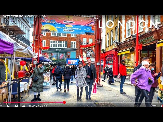 London Walk | 4k HDR London City Walking Tour | Walking Soho London To Trafalgar Square, Mayfair