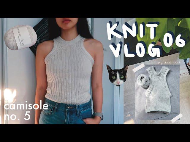 Camisole No. 5 by My Favourite Things Knitwear MFTK (3rd one!) | Knit Vlog/Diaries ep 06 | cindknits