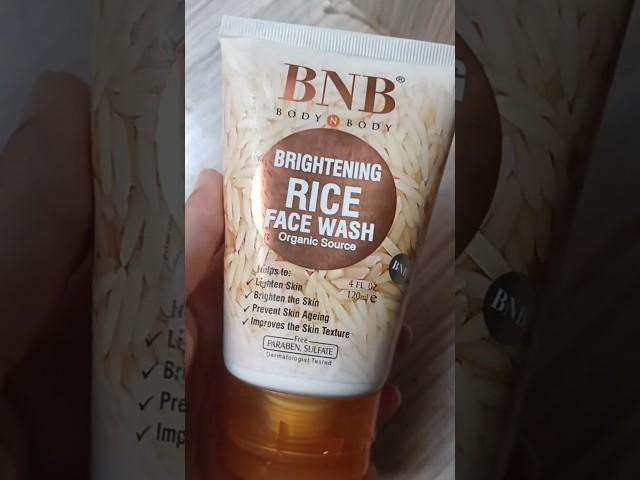 BNB rice face wash review for glowing skin#shorts #bnb