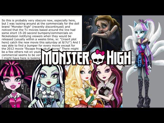 (Mainly) Scrapped and (Some) Speculated Lost Media for Monster High