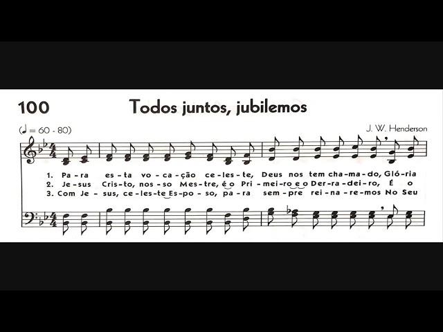 Hinário 5 CCB - Hino 100 - Todos juntos, jubilemos - Strings - Teclado Yamaha PSR S670