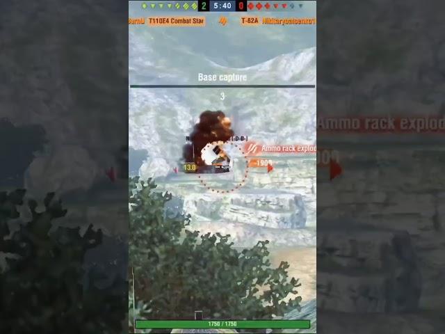 T110E4 Destroyer on World Of Tanks Blitz - AMMORACK EXPLOSION  |DominusBurnU| #shorts #wotblitz
