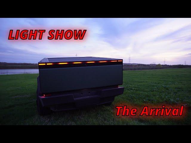 Cybertruck Light Show - The Arrival