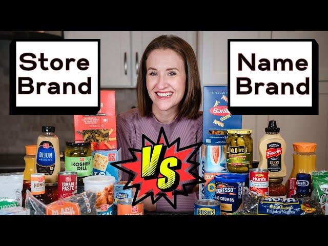 Store Brand vs. Name Brand Groceries - The Real Savings Revealed