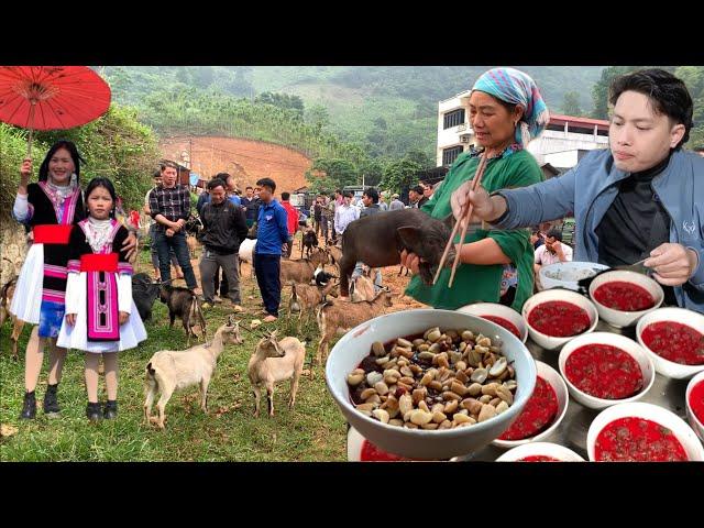 HOANG SO MARKET IN THE MOUNTAIN REGION WITH THE MOST DELICIOUS DISHES - SPECIAL COC LY MARKET