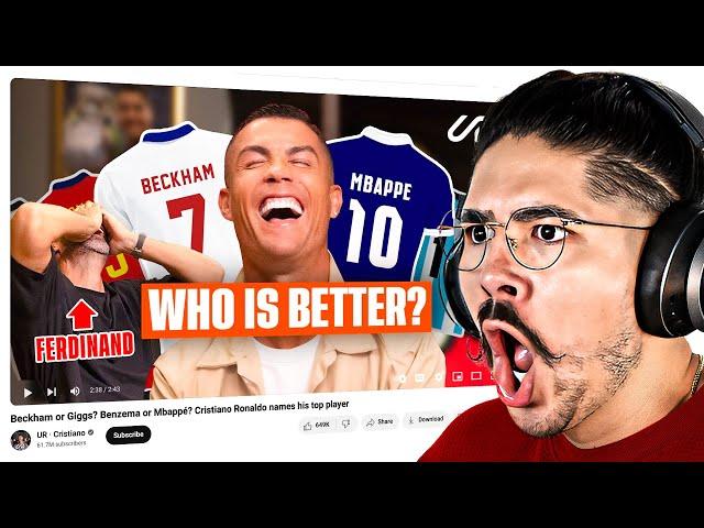 REACTING TO CRISITANO RONALDO PICKING HIS FAVOURITE PLAYER!