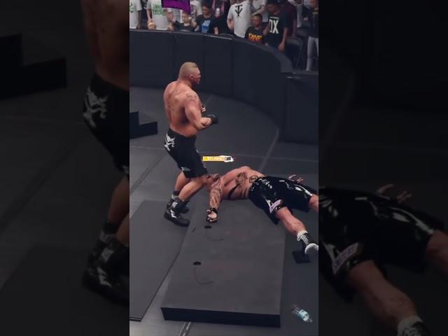 Brock Leanar F5 to Martyn Ford #wwe #wwe2k24 #gameplay #gaming #viralvideo #viralshorts