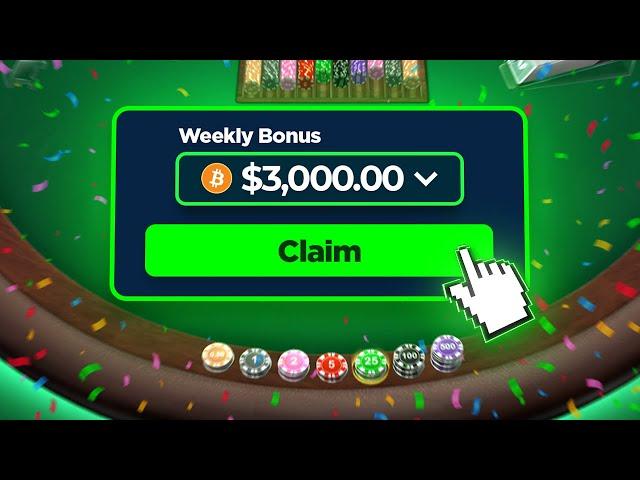 $3,000 WEEKLY BONUS VS FIRST PERSON BLACKJACK!