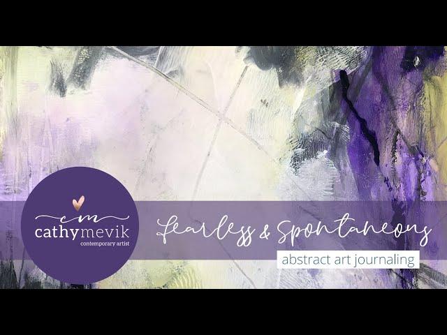Abstract art tutorial # 8 | Intuitive art journal painting