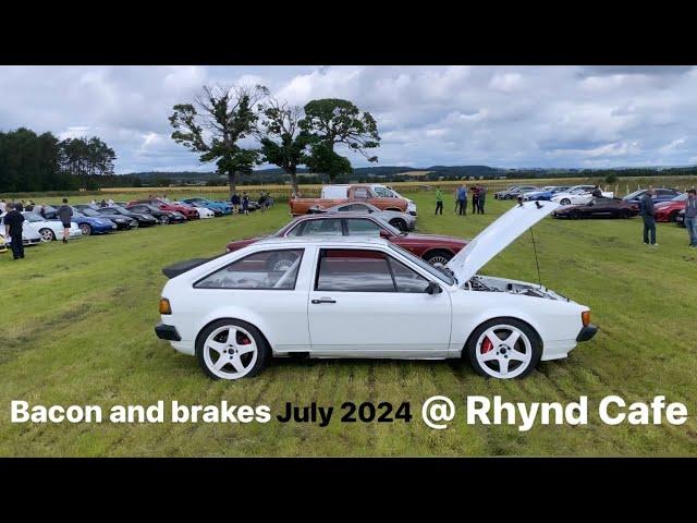 Bacon and Brakes July 2024 @ Rhynd Cafe - RWD Mk2 Scirocco 20v 1.8T