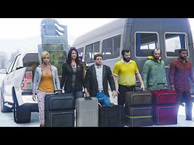 Michael's Family and Friends Going on a Road Trip to North Yankton GTA5