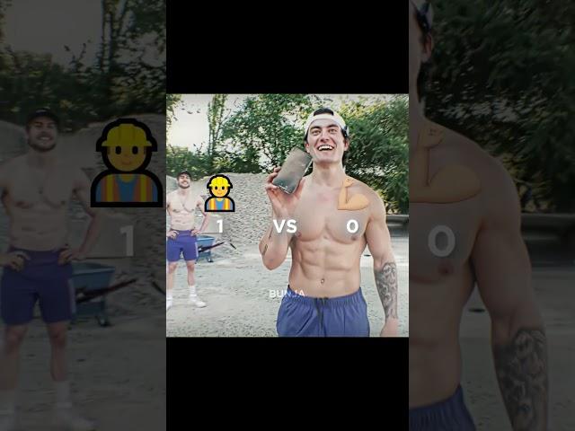 Construction Workers Vs Bodybuilders Who Wins?! #gym #gymmotivation #motivation #strength