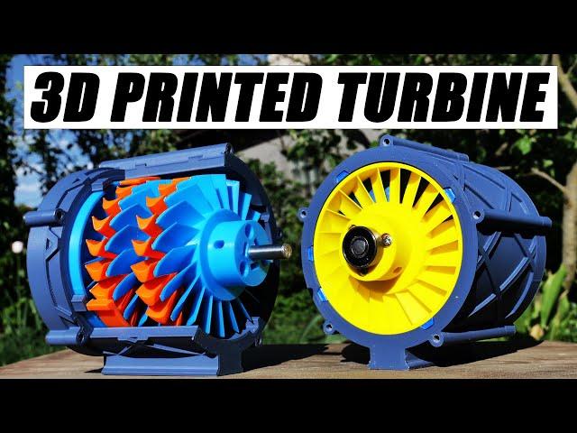 I 3D Printed a TURBINE and Produce Electricity With It.