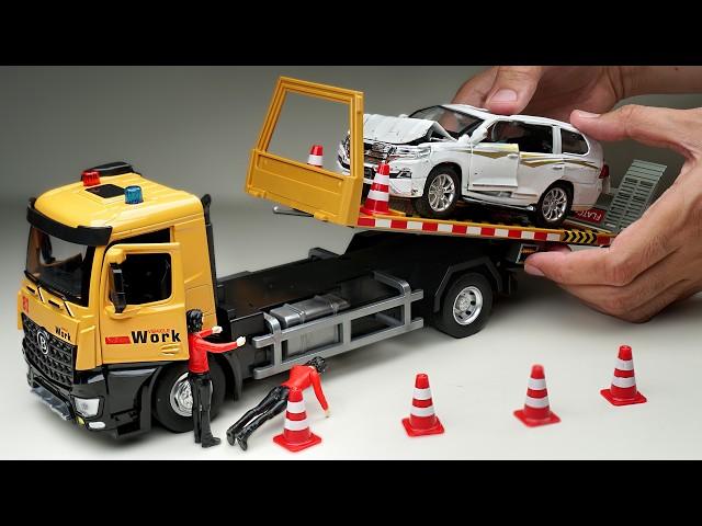 Unboxing of Flatbed Trailer Tow Truck Diecast Scale Model