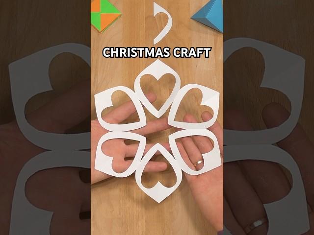 SNOWFLAKE WITH HEARTS BEAUTIFUL DIY CHRISTMAS CRAFT | DESIGN PAPER IDEAS INCL ART