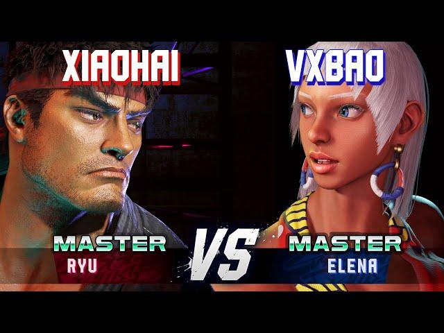 SF6 ▰ XIAOHAI (Ryu) vs VXBAO (Elena) ▰ High Level Gameplay