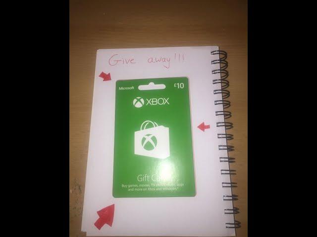 XBOX ONE £10 GIFT CARD GIVEAWAY!!!