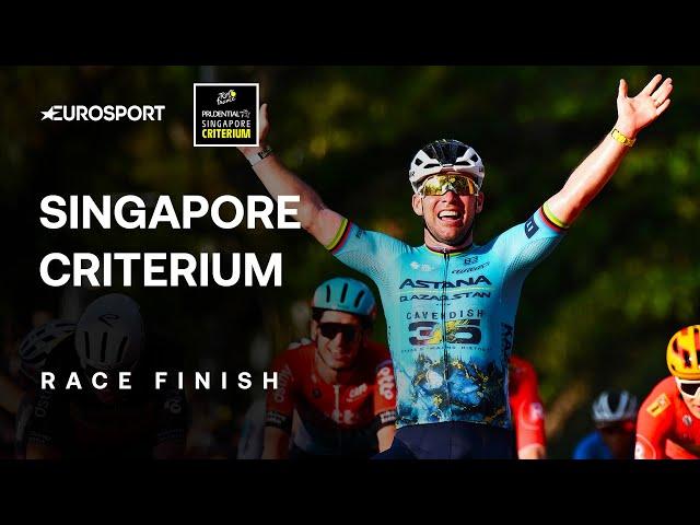 Mark Cavendish: Cycling legend wins Singapore Criterium in final race to end career in style 