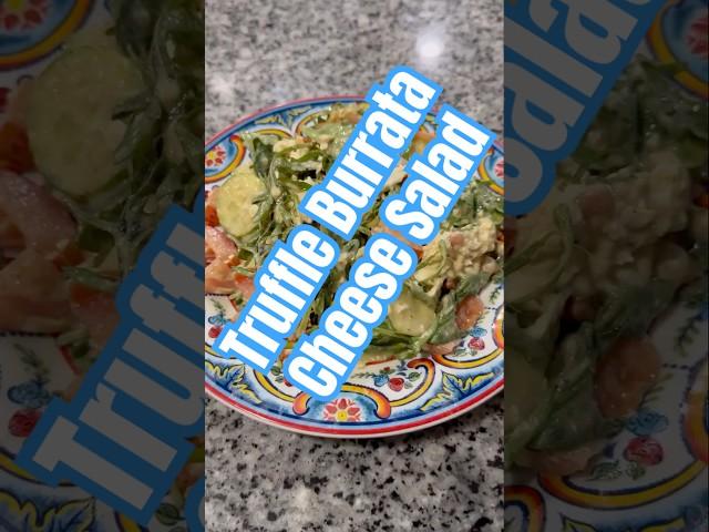 Dinner salad ideas #dinnerideas #salad #greens #truffle #burratacheese #food #healthy