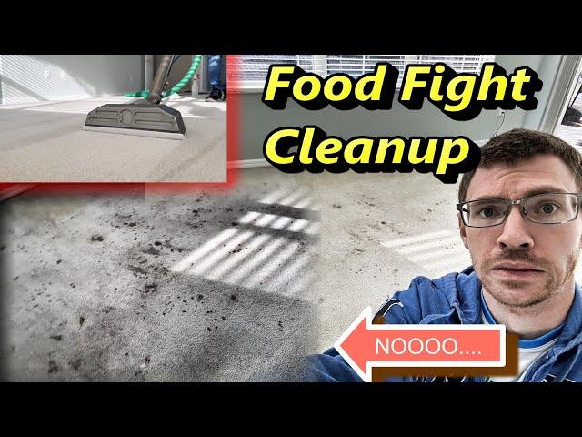 Cleaning This Carpet After A Food Fight!!….. Challenge Accepted! Can we get it clean?