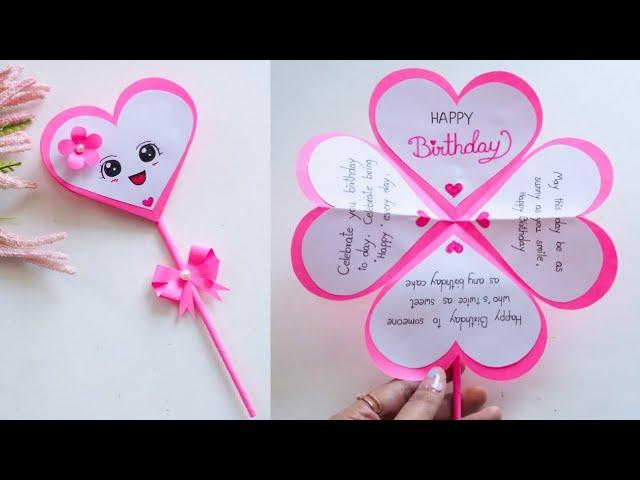 How to make Special Birthday greeting card  / Easy & Beautiful birthday card | สอนทำการ์ดวันเกิดเอง