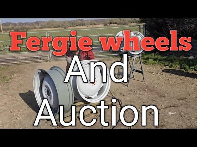 WHEELS and Methwold Auction. OLD motorbike and nice trailer.