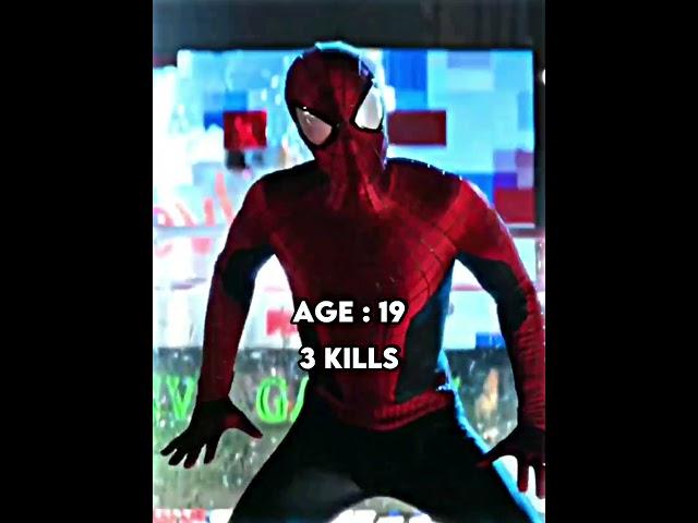 Spiderman (Andrew Garfield) kill count