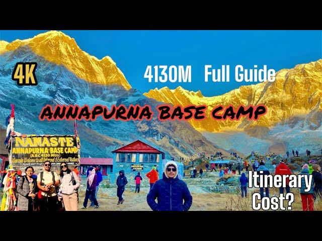 Annapurna Base Camp Trek || ABC TREK || 4130M || 4K